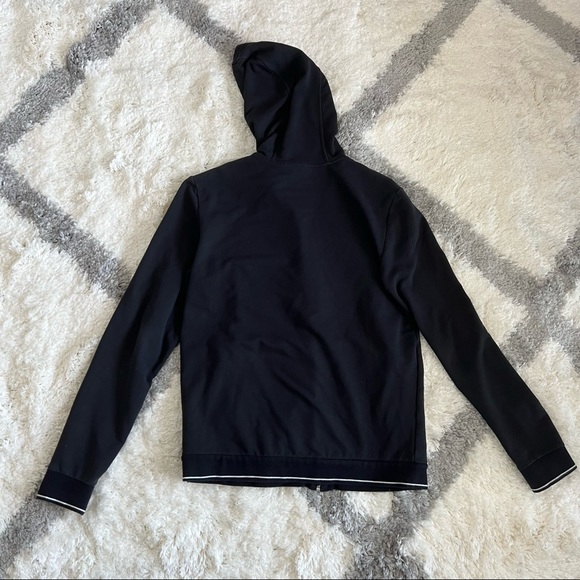 Armani Exchange Mens Black Zip Up Hoodie - Picture 2 of 4